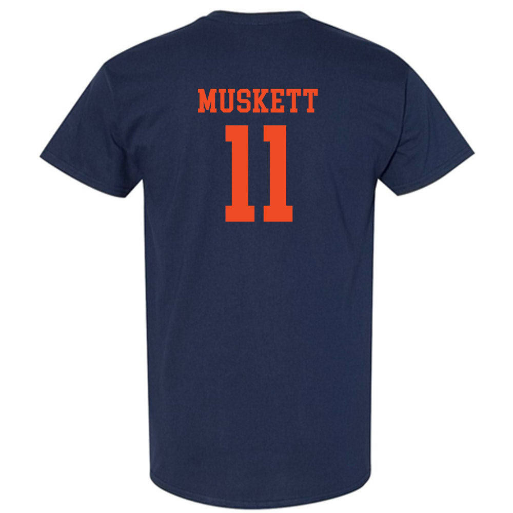 Virginia - NCAA Football : Tony Muskett - Navy Classic Shersey Short Sleeve T-Shirt