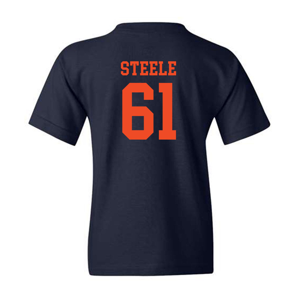 Virginia - NCAA Football : Dane Steele - Navy Classic Shersey Youth T-Shirt