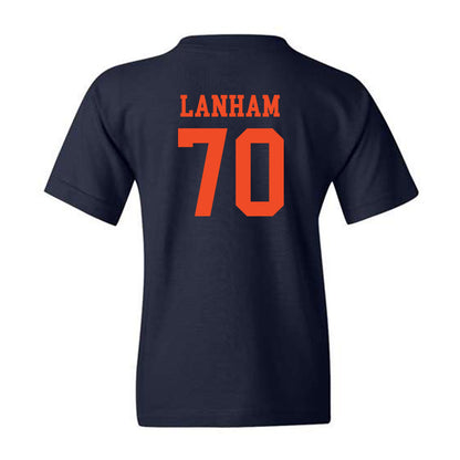 Virginia - NCAA Football : Grant Lanham - Navy Classic Shersey Youth T-Shirt