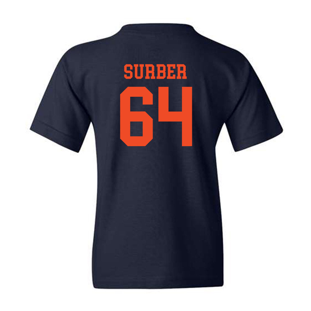 Virginia - NCAA Football : Cole Surber - Navy Classic Shersey Youth T-Shirt