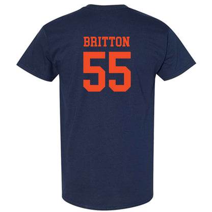 Virginia - NCAA Football : Anthony Britton - Navy Classic Shersey Short Sleeve T-Shirt