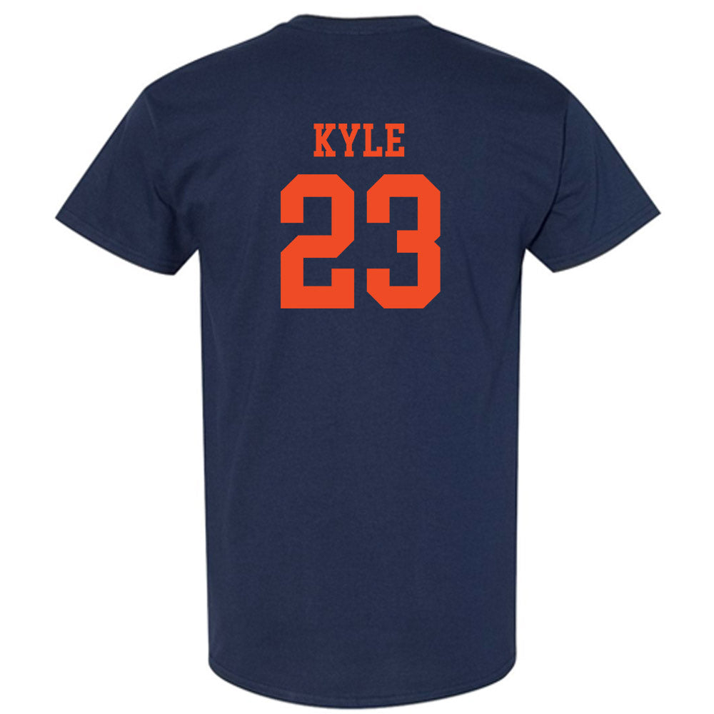 Virginia - NCAA Football : Tayvonn Kyle - Navy Classic Shersey Short Sleeve T-Shirt