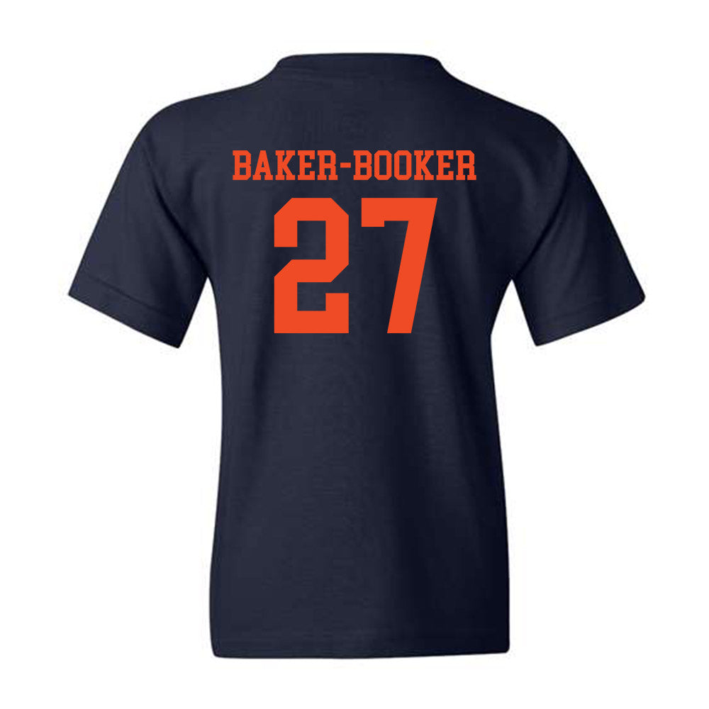 Virginia - NCAA Football : Trent Baker-booker - Navy Classic Shersey Youth T-Shirt