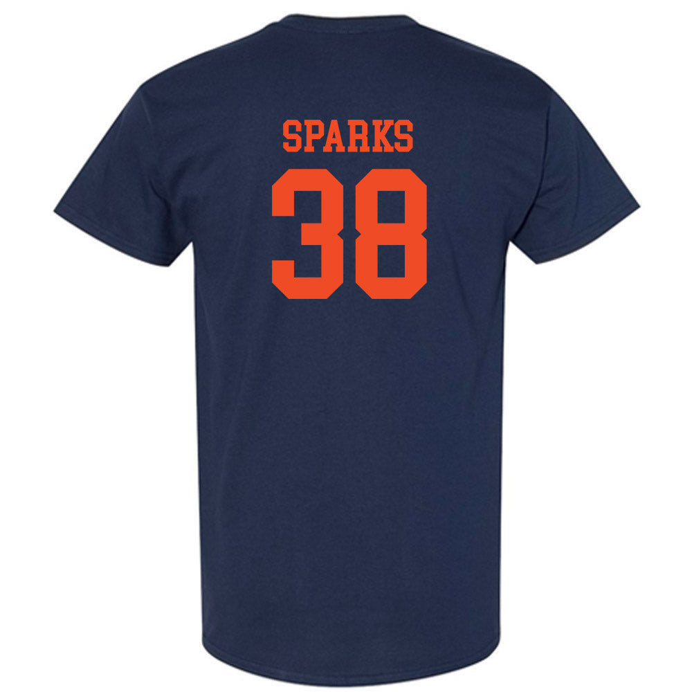 Virginia - NCAA Football : Daniel Sparks - Navy Classic Shersey Short Sleeve T-Shirt