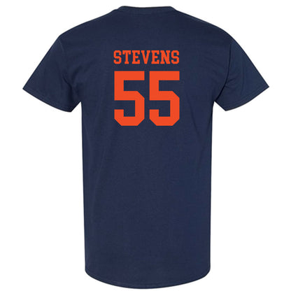 Virginia - NCAA Football : Brian Stevens - Navy Classic Shersey Short Sleeve T-Shirt