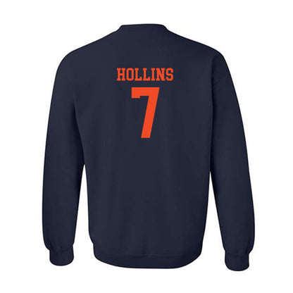 Virginia - NCAA Football : Mike Hollins - Navy Classic Shersey Sweatshirt