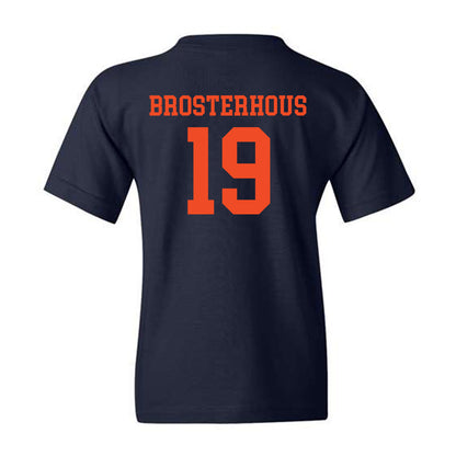 Virginia - NCAA Football : Grady Brosterhous - Navy Classic Shersey Youth T-Shirt