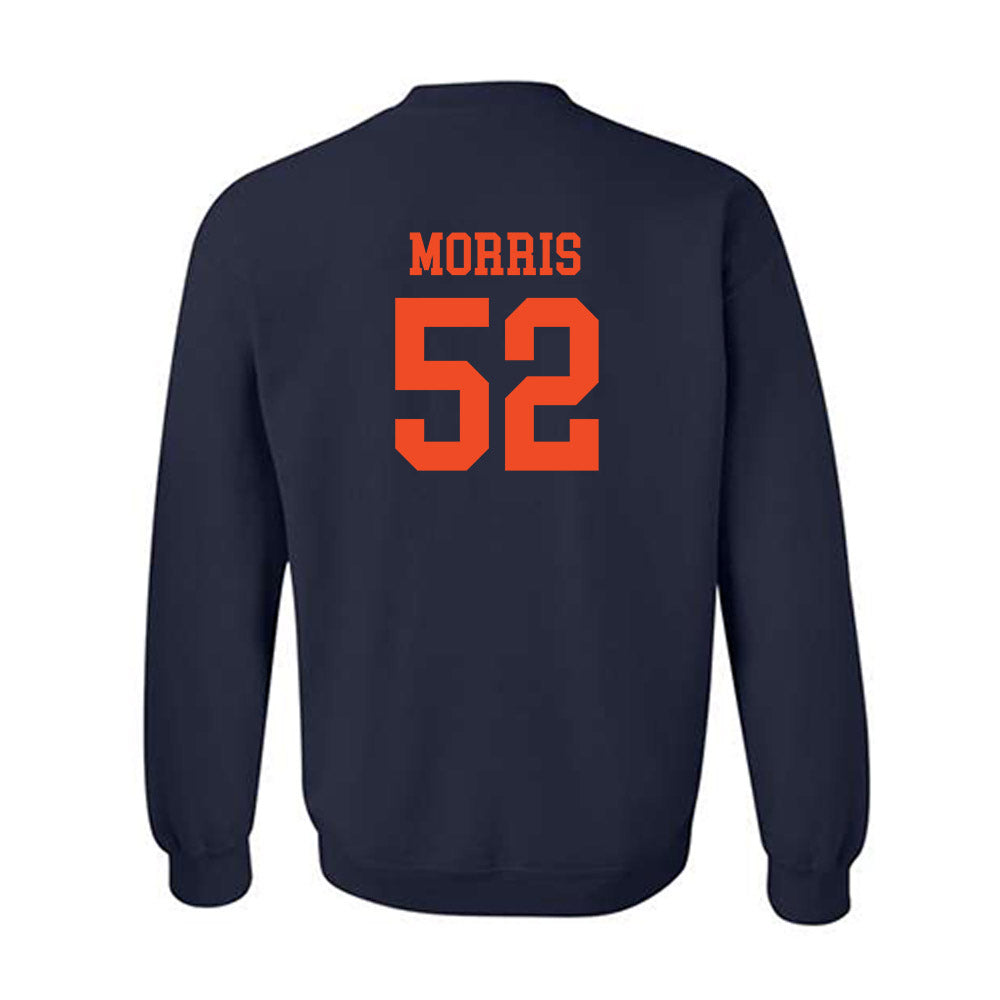 Virginia - NCAA Football : Nate Morris - Navy Classic Shersey Sweatshirt