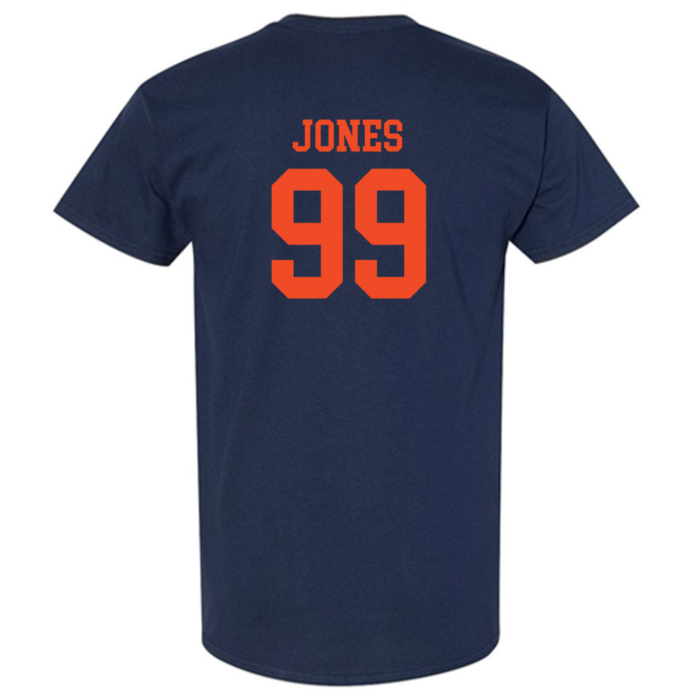 Virginia - NCAA Football : Daryl Jones - Navy Classic Shersey Short Sleeve T-Shirt