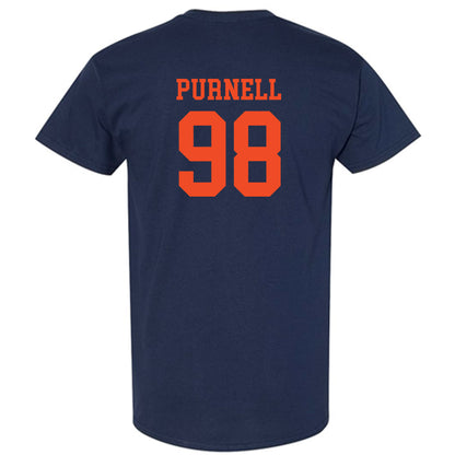 Virginia - NCAA Football : Bryce Purnell - Navy Classic Shersey Short Sleeve T-Shirt