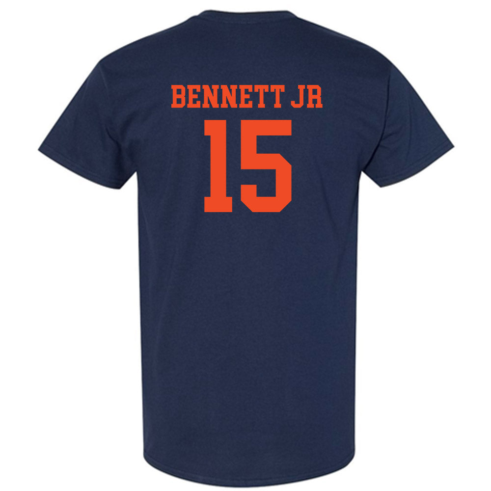 Virginia - NCAA Football : Chico Bennett Jr - Navy Classic Shersey Short Sleeve T-Shirt