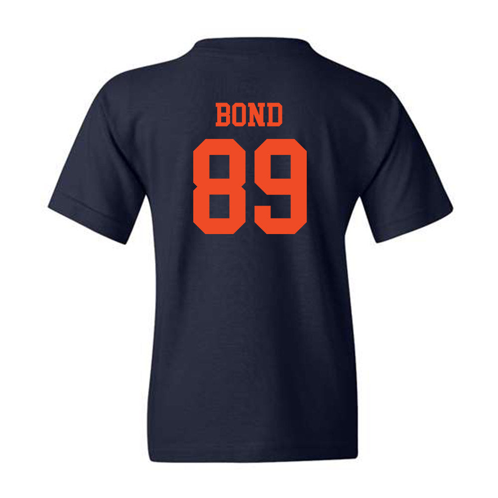 Virginia - NCAA Football : Sam Bond - Navy Classic Shersey Youth T-Shirt