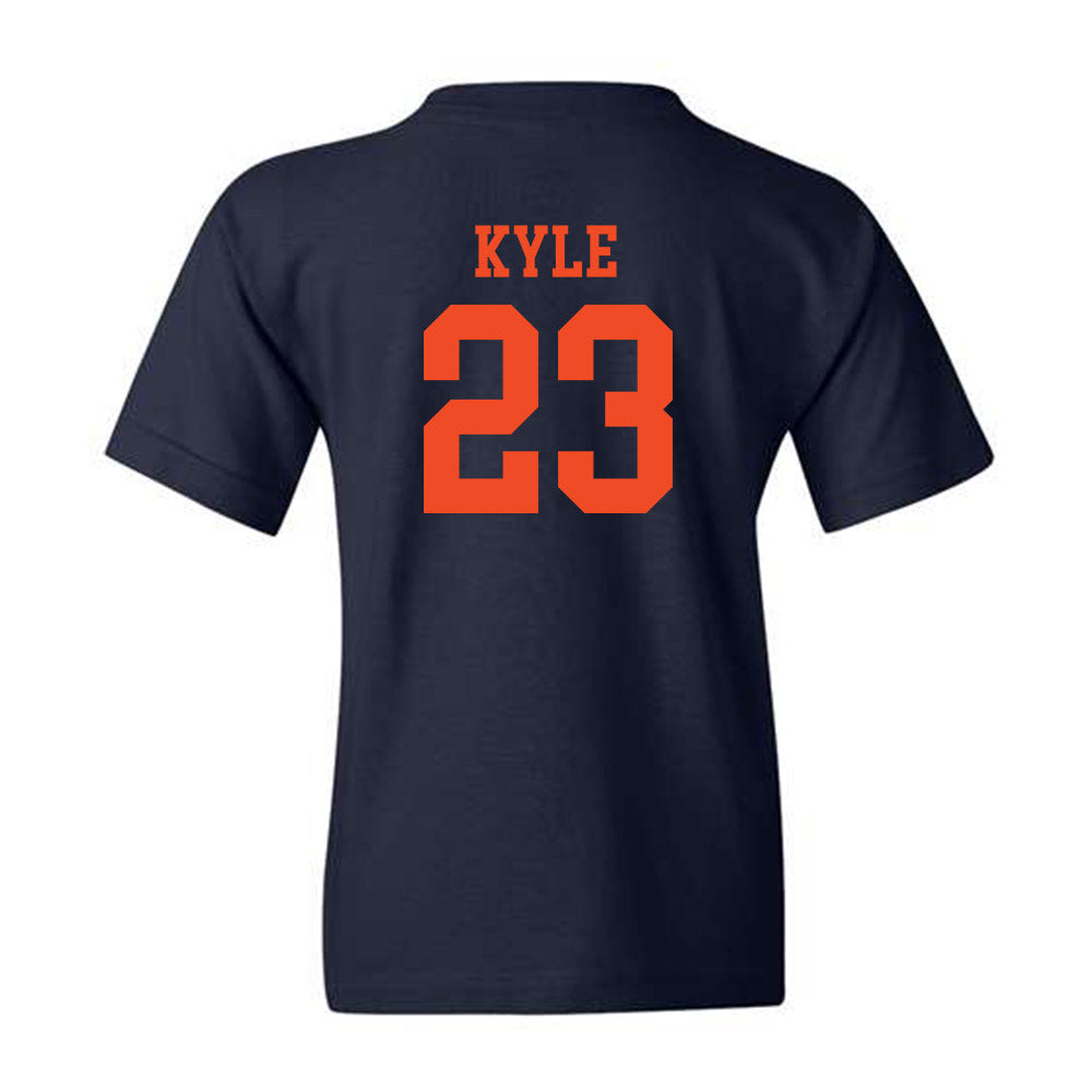 Virginia - NCAA Football : Tayvonn Kyle - Navy Classic Shersey Youth T-Shirt