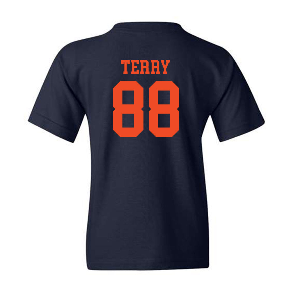 Virginia - NCAA Football : Lorenz Terry - Navy Classic Shersey Youth T-Shirt