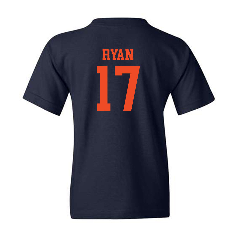 Virginia - NCAA Football : Aidan Ryan - Navy Classic Shersey Youth T-Shirt