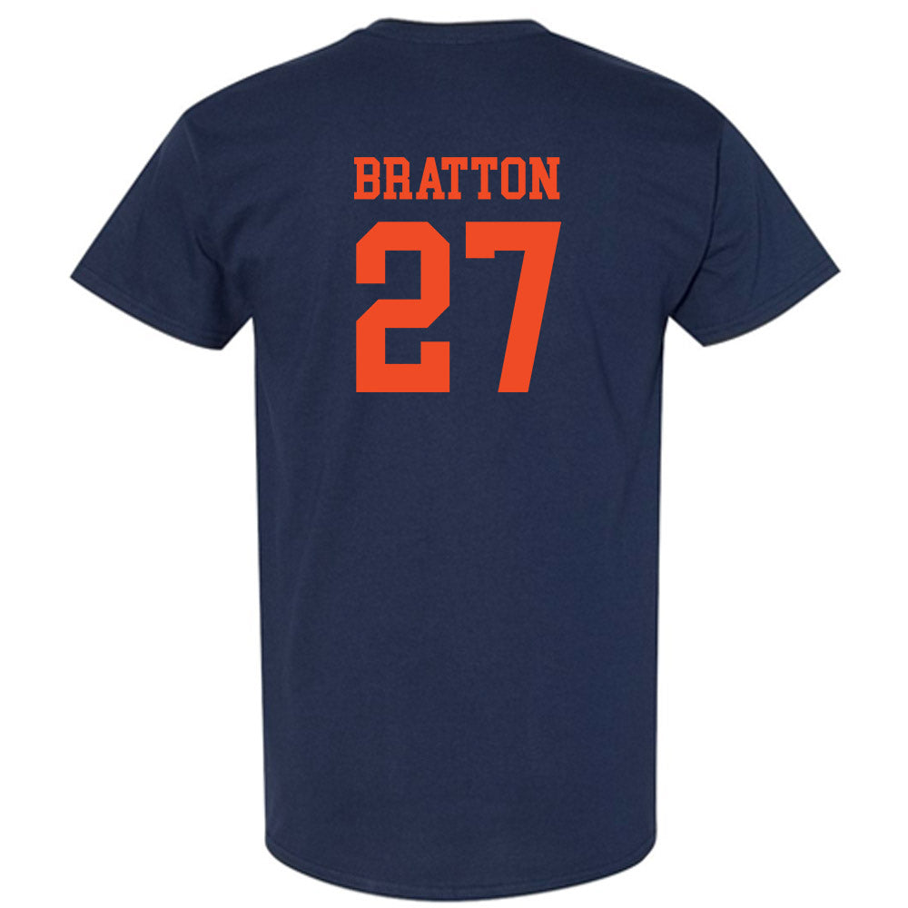 Virginia - NCAA Football : KJ Bratton - Navy Classic Shersey Short Sleeve T-Shirt