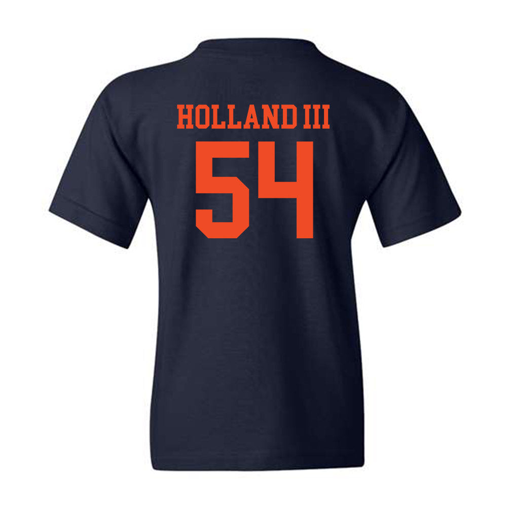 Virginia - NCAA Football : Joseph Holland III - Navy Classic Shersey Youth T-Shirt