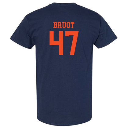 Virginia - NCAA Football : Vadin Bruot - Navy Classic Shersey Short Sleeve T-Shirt