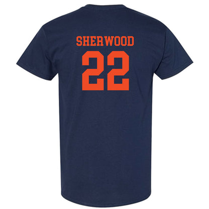 Virginia - NCAA Football : Devin Sherwood - Navy Classic Shersey Short Sleeve T-Shirt