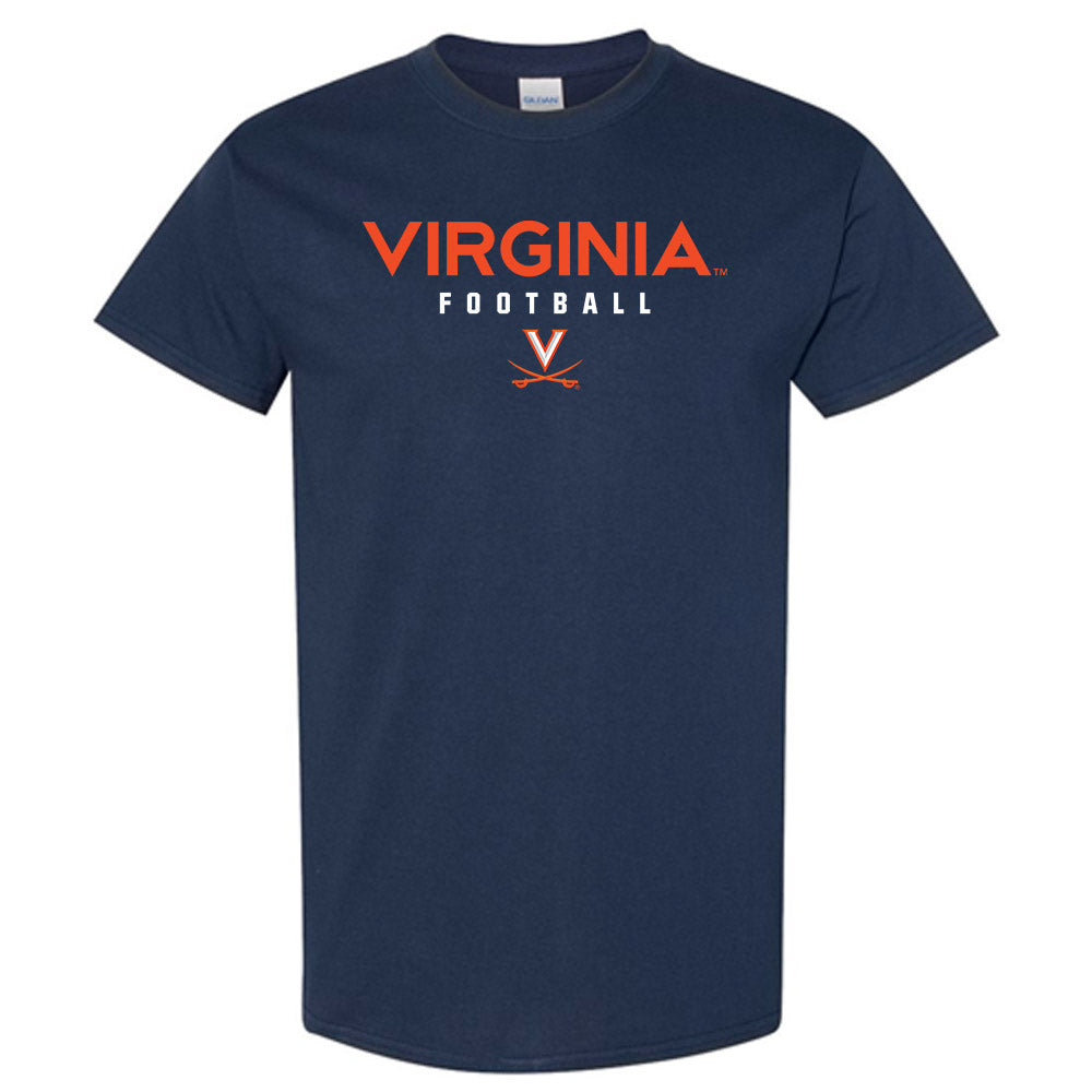 Virginia - NCAA Football : Michael Diatta - Navy Classic Shersey Short Sleeve T-Shirt