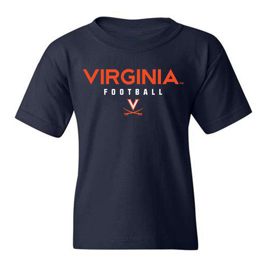 Virginia - NCAA Football : Noah Josey - Navy Classic Shersey Youth T-Shirt
