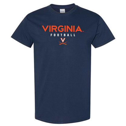 Virginia - NCAA Football : Jahmeer Carter - Navy Classic Shersey Short Sleeve T-Shirt
