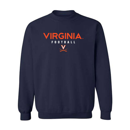 Virginia - NCAA Football : Will Bettridge - Navy Classic Shersey Sweatshirt