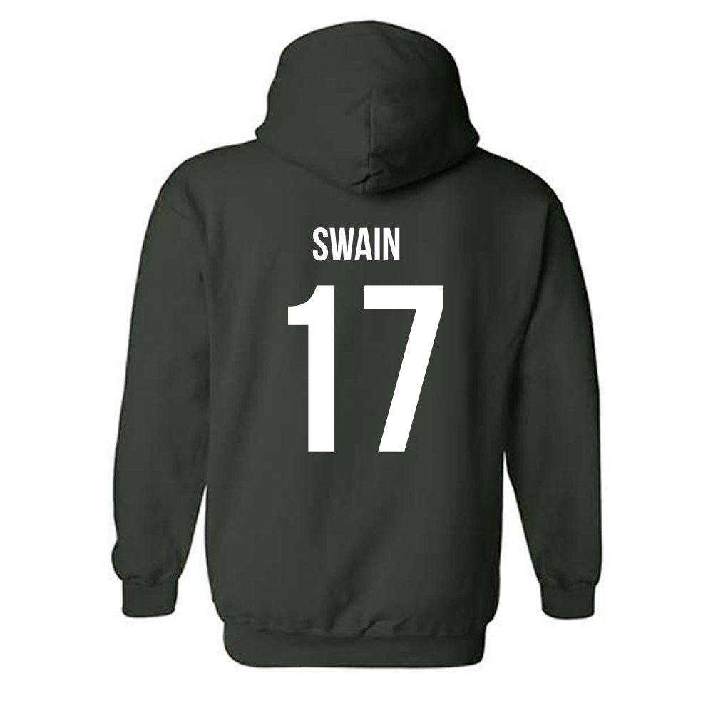 Michigan State - NCAA Women's Volleyball : Jayhlin Swain - Green Replica Shersey Hooded Sweatshirt