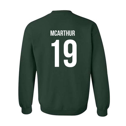 Michigan State - NCAA Women's Volleyball : Amani McArthur - Green Replica Shersey Sweatshirt