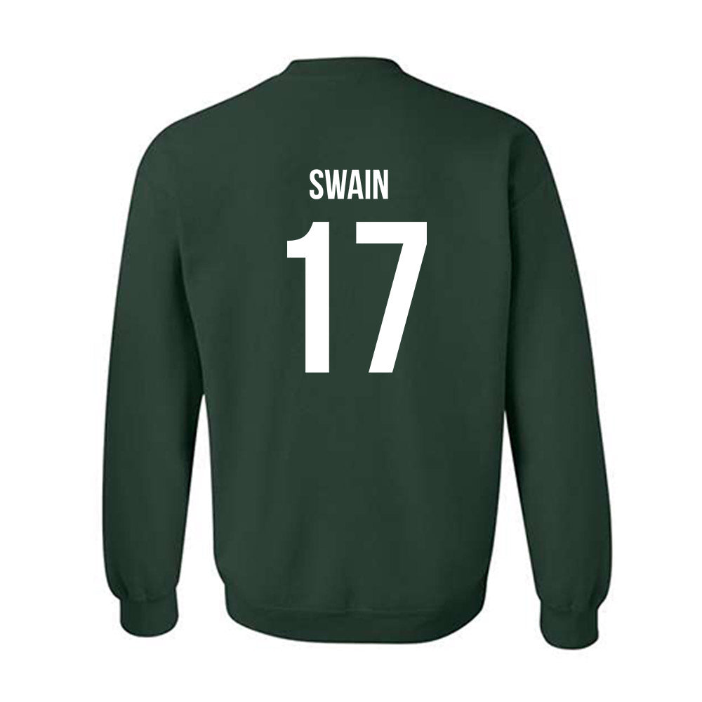 Michigan State - NCAA Women's Volleyball : Jayhlin Swain - Green Replica Shersey Sweatshirt