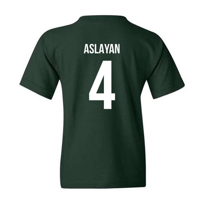 Michigan State - NCAA Women's Volleyball : Selin Aslayan - Green Replica Shersey Youth T-Shirt