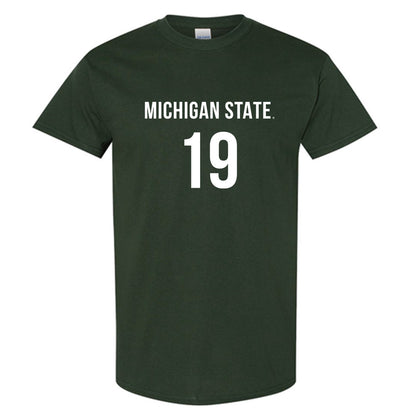 Michigan State - NCAA Women's Volleyball : Amani McArthur - Green Replica Shersey Short Sleeve T-Shirt