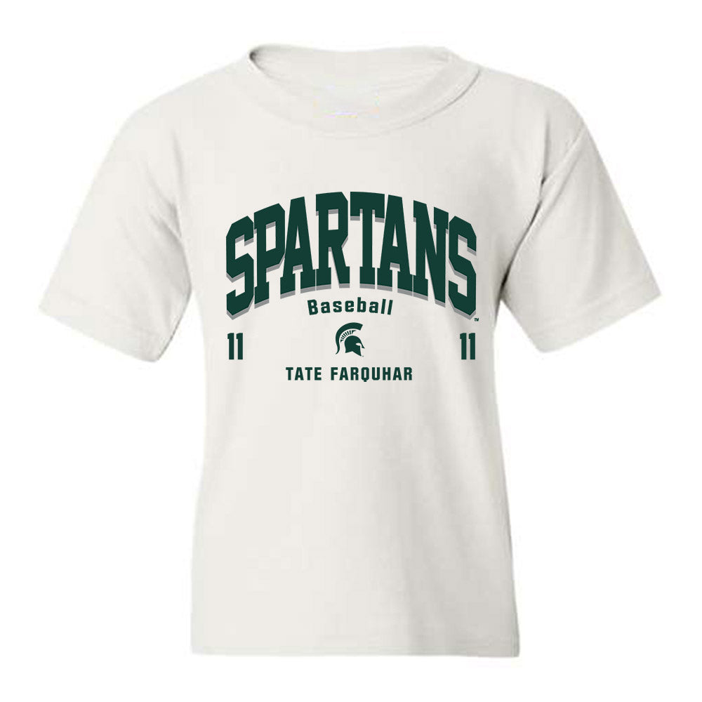 Michigan State - NCAA Baseball : Tate Farquhar - Youth T-Shirt Classic Fashion Shersey