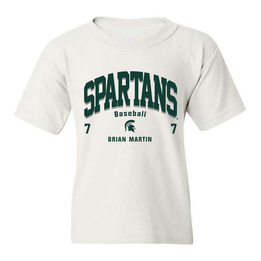 Michigan State - NCAA Baseball : Brian Martin - Youth T-Shirt Classic Fashion Shersey