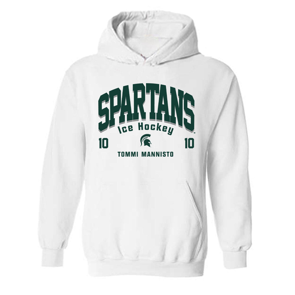 Michigan State - NCAA Men's Ice Hockey : Tommi Mannisto - Hooded Sweatshirt Classic Fashion Shersey