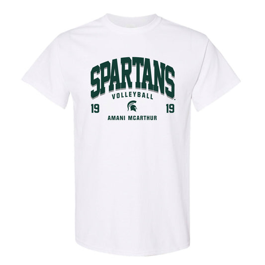 Michigan State - NCAA Women's Volleyball : Amani McArthur - Classic Fashion Shersey Short Sleeve T-Shirt