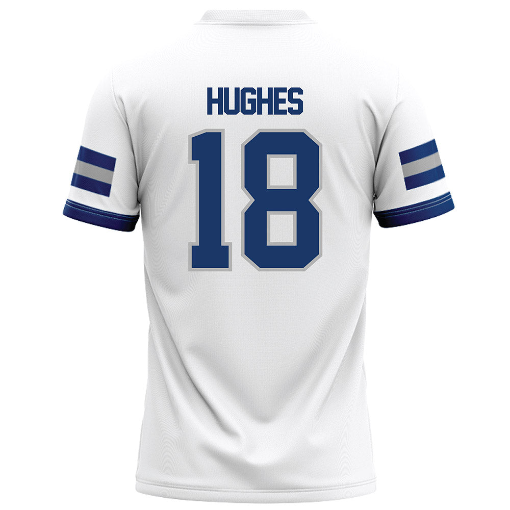 Drake - NCAA Football : Holden Hughes - White Jersey