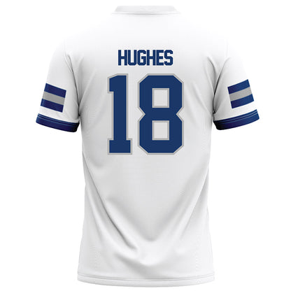 Drake - NCAA Football : Holden Hughes - White Jersey