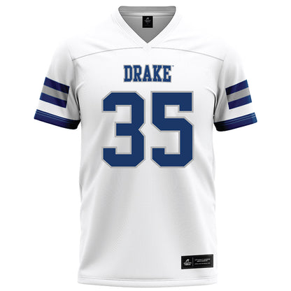Drake - NCAA Football : Michael Jefferson Jr - White Jersey