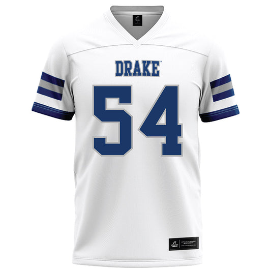 Drake - NCAA Football : Tom Shefte - White Jersey