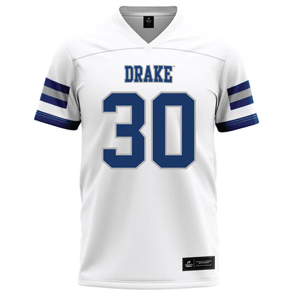 Drake - NCAA Football : Tommy Williams - White Jersey