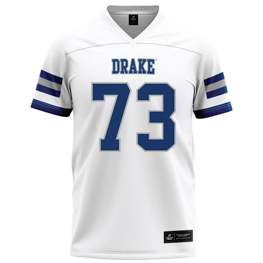 Drake - NCAA Football : Tyler Tortorich - White Jersey