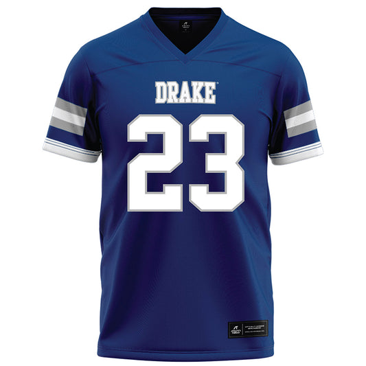 Drake - NCAA Football : Triston Burkett - Royal Jersey