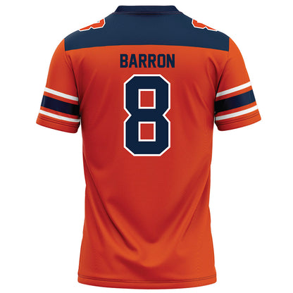 Syracuse - NCAA Football : Justin Barron - Orange Jersey