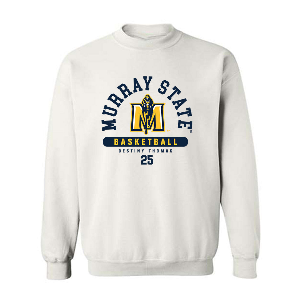 Murray State - NCAA Women's Basketball : Destiny Thomas - White Classic Fashion Sweatshirt