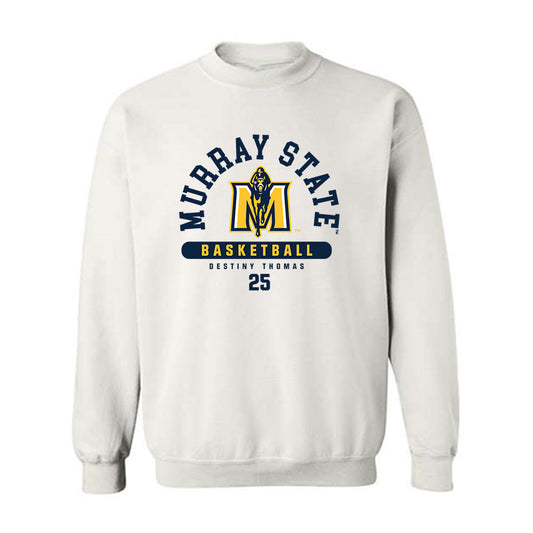 Murray State - NCAA Women's Basketball : Destiny Thomas - White Classic Fashion Sweatshirt