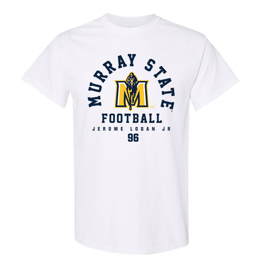 Murray State - NCAA Football : Jerome Logan Jr - White Classic Fashion Short Sleeve T-Shirt