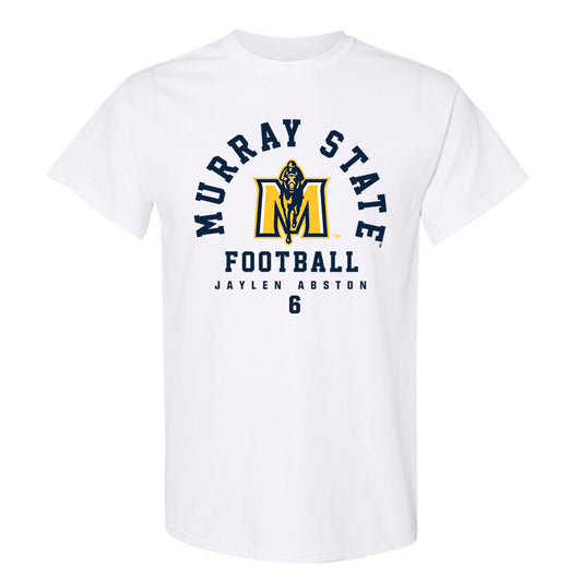 Murray State - NCAA Football : Jaylen Abston - White Classic Fashion Short Sleeve T-Shirt
