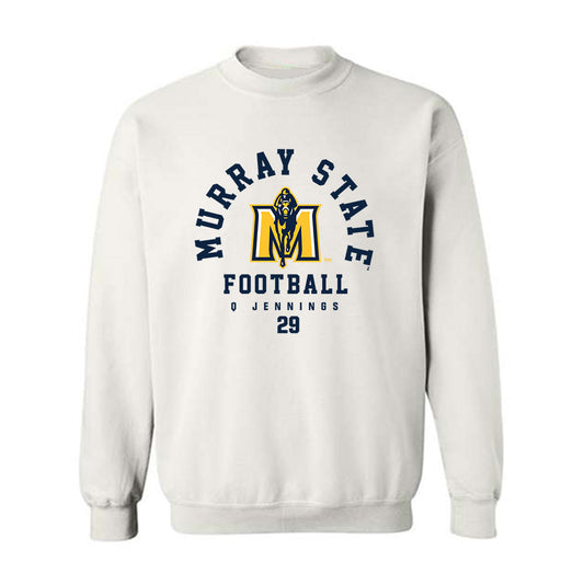 Murray State - NCAA Football : Q Jennings - White Classic Fashion Sweatshirt