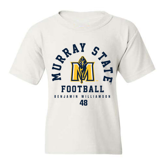 Murray State - NCAA Football : Benjamin Williamson - White Classic Fashion Youth T-Shirt